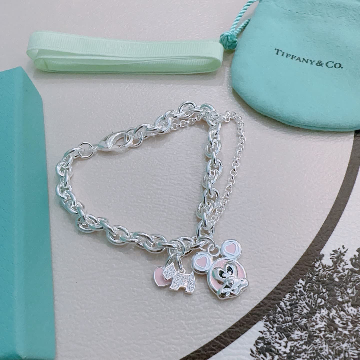Tiffany & Co. Mickey Mouse Charm Bracelet